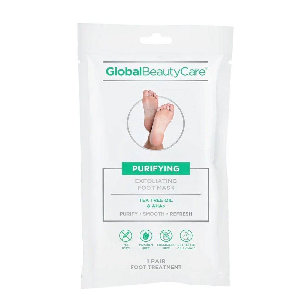 PURIFYING EXFOLIATING FOOT MASK - TEA TREE OIL & AHAs - PURIFY*SMOOTH*REFRESH